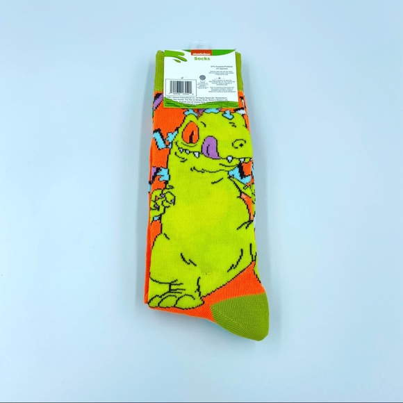 New Nickelodeon Rugrats Chuckie Finster Crew Socks - Picture 3 of 5